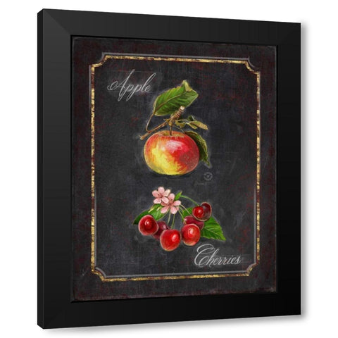 Heritage Cherries Black Modern Wood Framed Art Print with Double Matting by Barrett, Chad