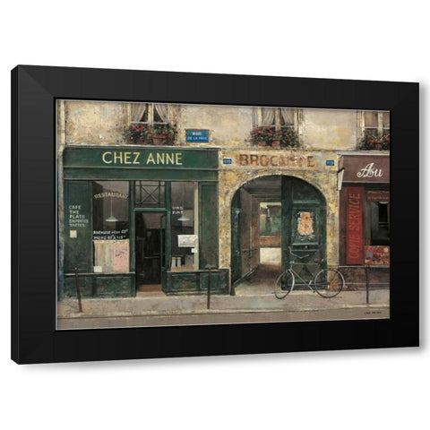 Chez Anne Black Modern Wood Framed Art Print by Hak, Chiu Tak