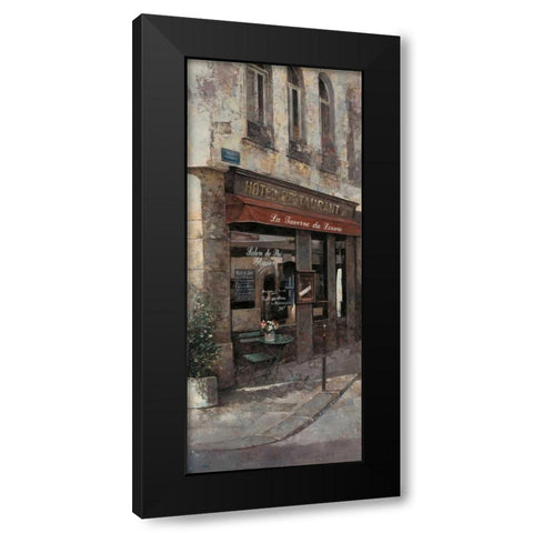 La Taverne Black Modern Wood Framed Art Print with Double Matting by Hak, Chiu Tak