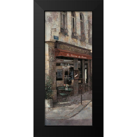 La Taverne Black Modern Wood Framed Art Print by Hak, Chiu Tak