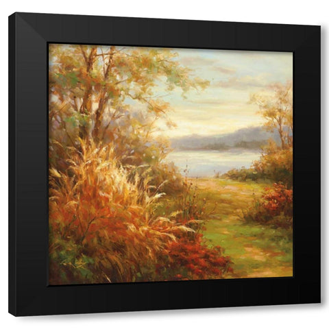 Natures Pathway Black Modern Wood Framed Art Print by Oxley, Vail