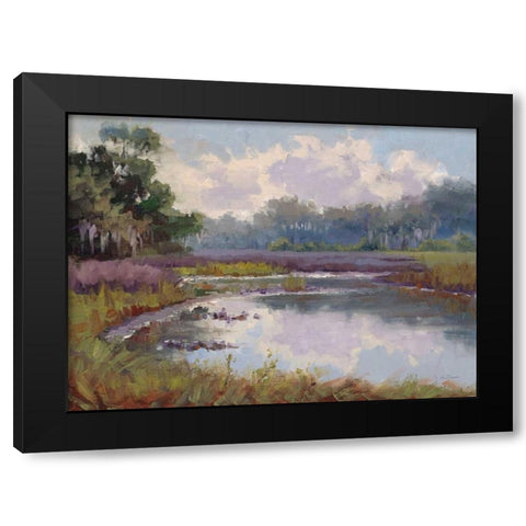 Countryside Hues Black Modern Wood Framed Art Print by Schultz-McGannon, Jill