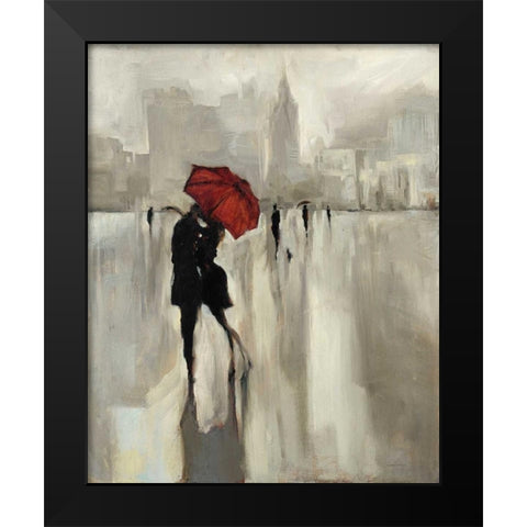 Swept Away Black Modern Wood Framed Art Print by Lehman, Laurel