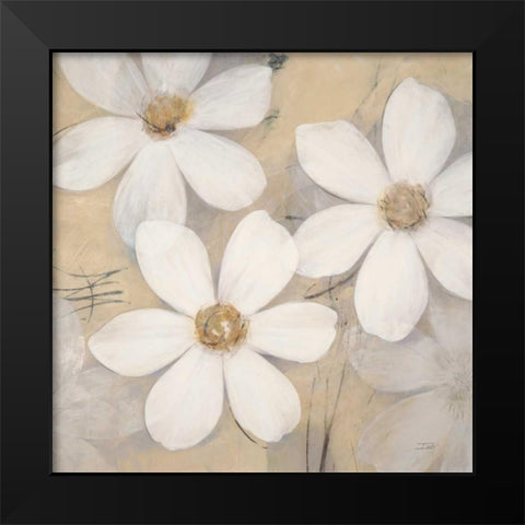 Modern Pale Blossoms Black Modern Wood Framed Art Print by Stoyanov, Ivo