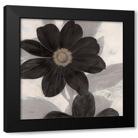 Midnight Bloom Black Modern Wood Framed Art Print with Double Matting by Stoyanov, Ivo