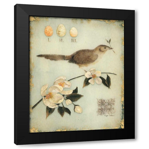 Blossom Recollection Black Modern Wood Framed Art Print with Double Matting by Regina Andrew Design