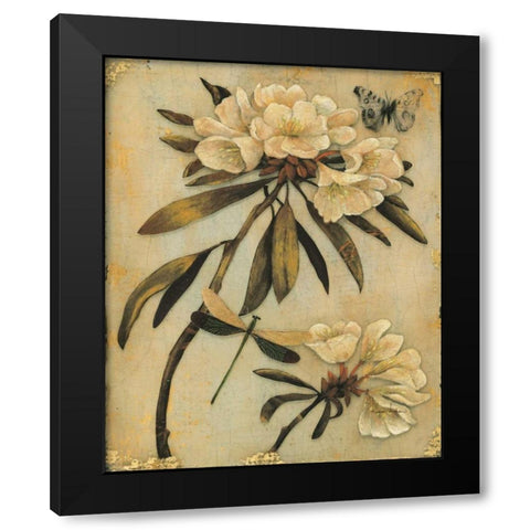Rhododendron Recollection Black Modern Wood Framed Art Print by Regina Andrew Design