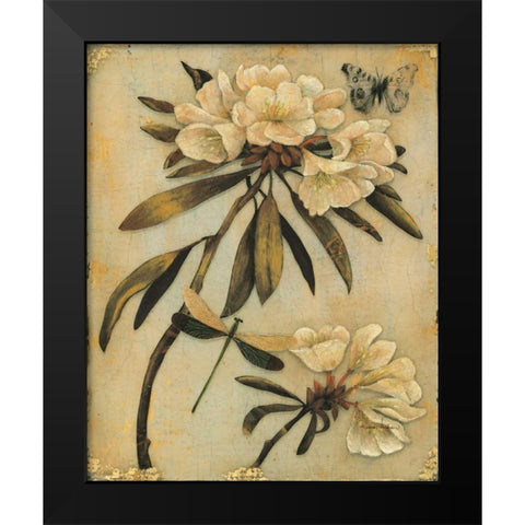Rhododendron Recollection Black Modern Wood Framed Art Print by Regina Andrew Design