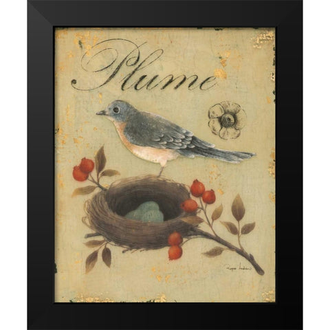 Rosehip Recollection  Black Modern Wood Framed Art Print by Regina Andrew Design