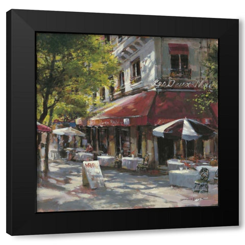 Mattina Terrace Black Modern Wood Framed Art Print by Heighton, Brent