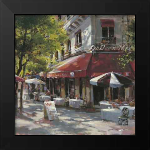 Mattina Terrace Black Modern Wood Framed Art Print by Heighton, Brent