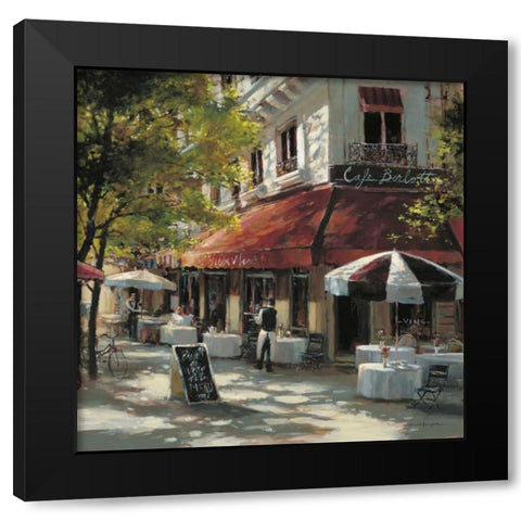 Cafe Berlotti Black Modern Wood Framed Art Print with Double Matting by Heighton, Brent