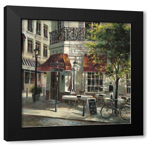 The Crepe House Black Modern Wood Framed Art Print with Double Matting by Heighton, Brent