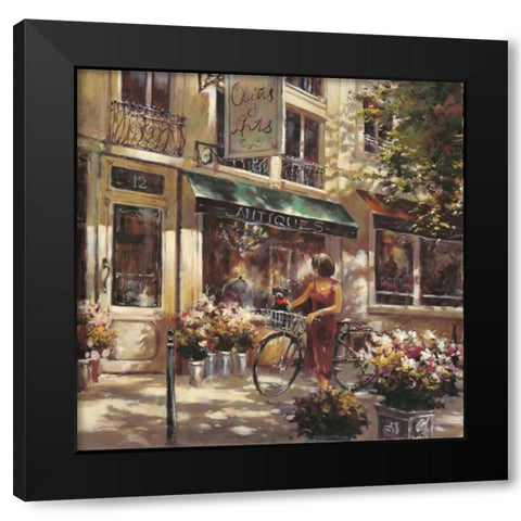 Objets DArts Black Modern Wood Framed Art Print by Heighton, Brent