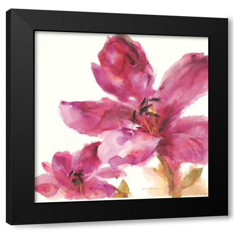 Elan Black Modern Wood Framed Art Print with Double Matting by Heighton, Brent