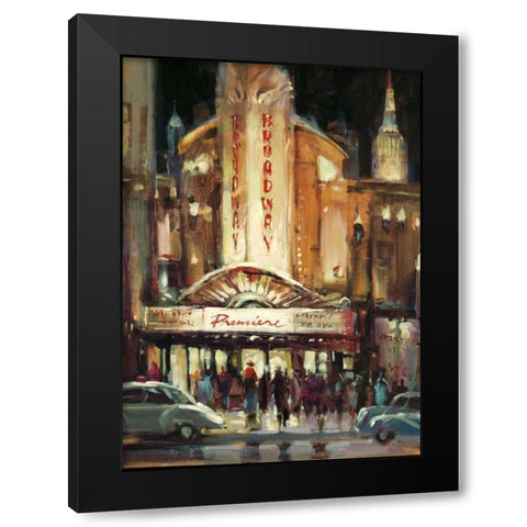 Broadway Premiere Black Modern Wood Framed Art Print with Double Matting by Heighton, Brent