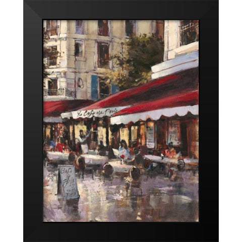 Avenue Des Champs-Elysees 2 Black Modern Wood Framed Art Print by Heighton, Brent