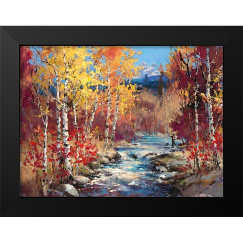 Lodge Creek Black Modern Wood Framed Art Print by Heighton, Brent