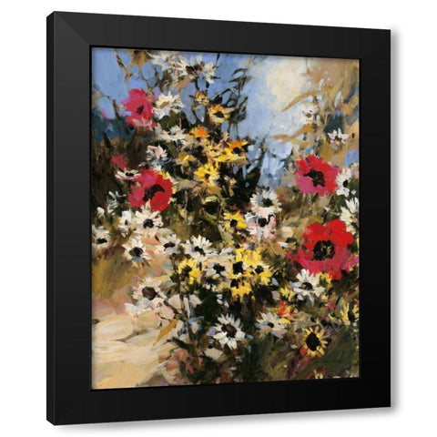 Abundant Garden Black Modern Wood Framed Art Print with Double Matting by Heighton, Brent