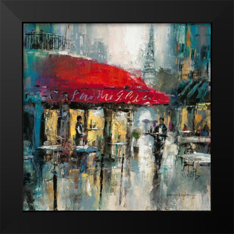 Paris Modern 2 Black Modern Wood Framed Art Print by Heighton, Brent