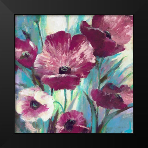 Morning Bloom 1 Black Modern Wood Framed Art Print by Heighton, Brent