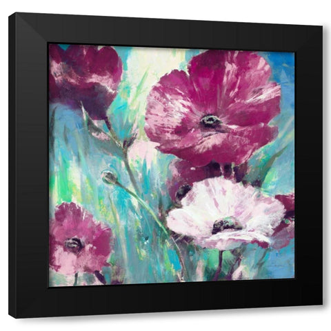 Morning Bloom 2 Black Modern Wood Framed Art Print with Double Matting by Heighton, Brent