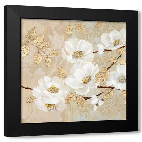 Guilded Glow Black Modern Wood Framed Art Print with Double Matting by Theodosiou, Matina