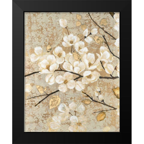 Illuminated Branches Black Modern Wood Framed Art Print by Theodosiou, Matina