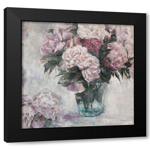 English Esttae Bouquette Black Modern Wood Framed Art Print by Theodosiou, Matina