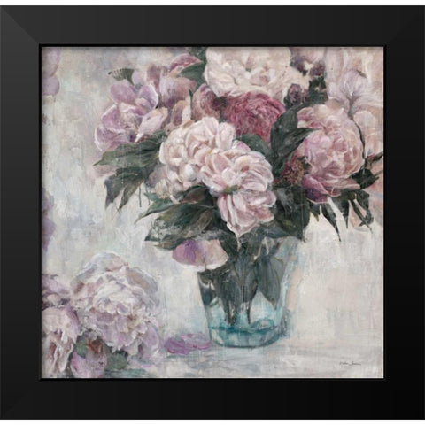 English Esttae Bouquette Black Modern Wood Framed Art Print by Theodosiou, Matina