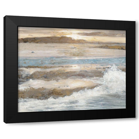 Ocean Breeze 2 Black Modern Wood Framed Art Print by Theodosiou
