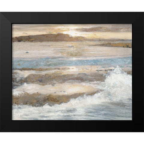 Ocean Breeze 2 Black Modern Wood Framed Art Print by Theodosiou