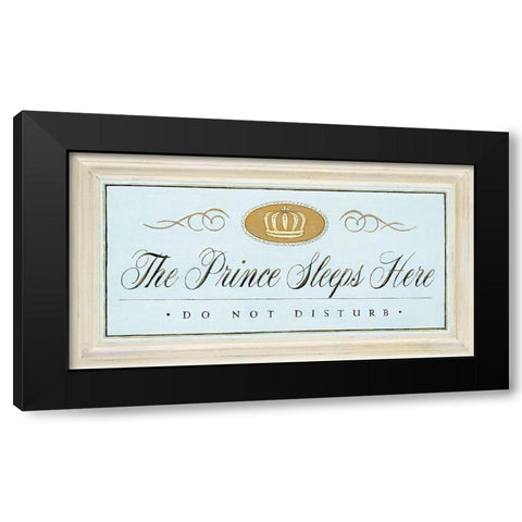 The Prince Sleeps Black Modern Wood Framed Art Print by Staehling, Angela