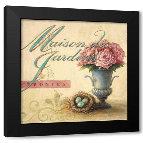 Maison des Jardins Black Modern Wood Framed Art Print with Double Matting by Staehling, Angela