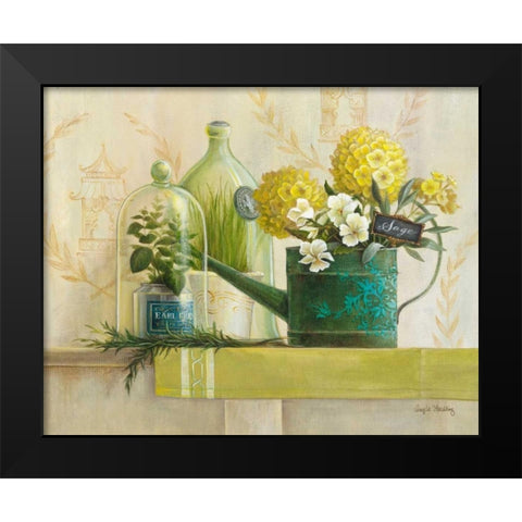 English Sage Black Modern Wood Framed Art Print by Staehling, Angela