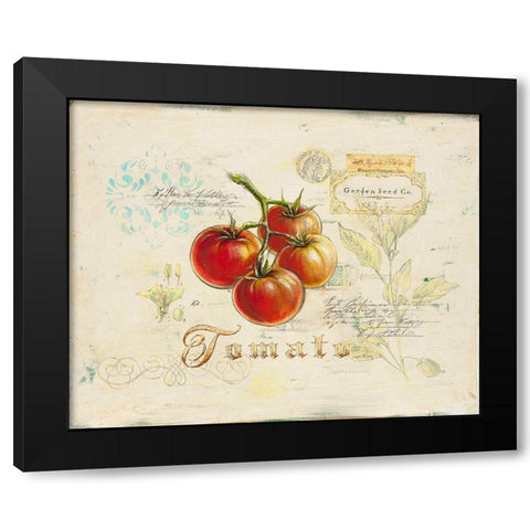 Tuscan Tomato Black Modern Wood Framed Art Print by Staehling, Angela