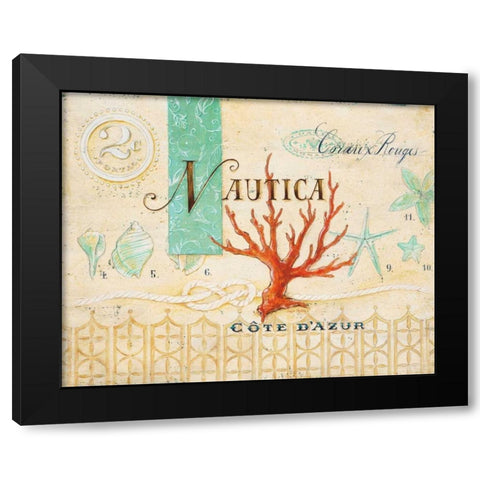 Nautica Cote DAzur Black Modern Wood Framed Art Print by Staehling, Angela