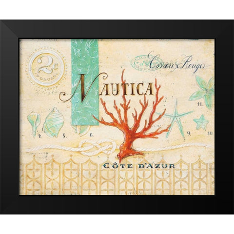 Nautica Cote DAzur Black Modern Wood Framed Art Print by Staehling, Angela