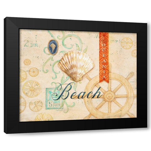 Beach Oceania  Black Modern Wood Framed Art Print by Staehling, Angela