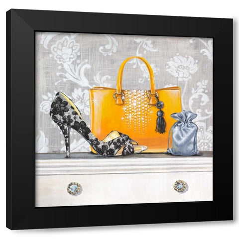 Fashionably Prepared Black Modern Wood Framed Art Print with Double Matting by Staehling, Angela