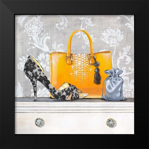 Fashionably Prepared Black Modern Wood Framed Art Print by Staehling, Angela