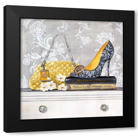 Fashionably Read Black Modern Wood Framed Art Print with Double Matting by Staehling, Angela