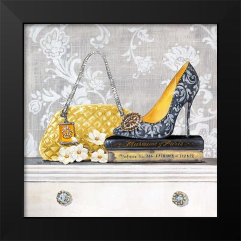Fashionably Read Black Modern Wood Framed Art Print by Staehling, Angela