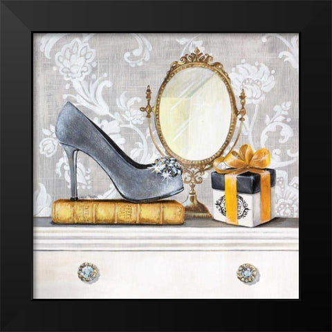 Fashionably Gifted Black Modern Wood Framed Art Print by Staehling, Angela