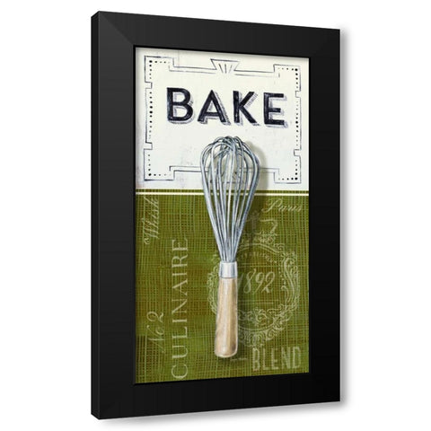 Gourmet Baking Black Modern Wood Framed Art Print by Staehling, Angela
