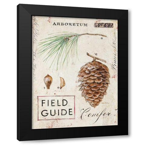 Natures Pinecone Black Modern Wood Framed Art Print by Staehling, Angela