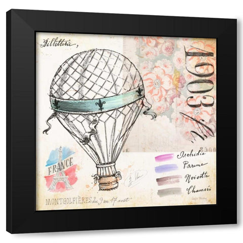 Gustave Eiffel Sketchbook Black Modern Wood Framed Art Print with Double Matting by Staehling, Angela