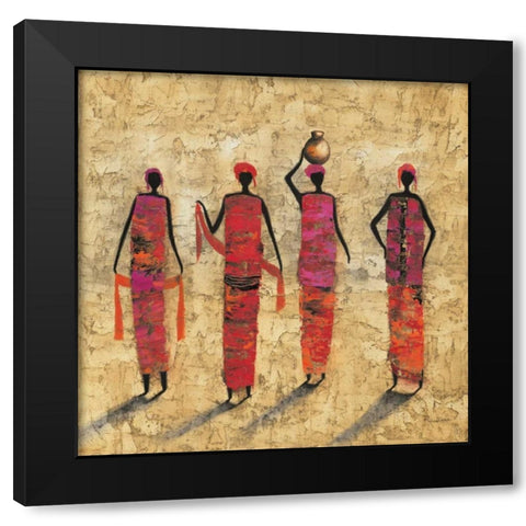 Painting Black Modern Wood Framed Art Print by Rauscher, Michel