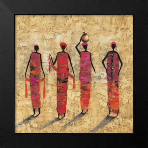 Painting Black Modern Wood Framed Art Print by Rauscher, Michel