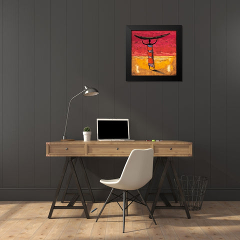 Dawn Voyage Black Modern Wood Framed Art Print by Rauscher, Michel